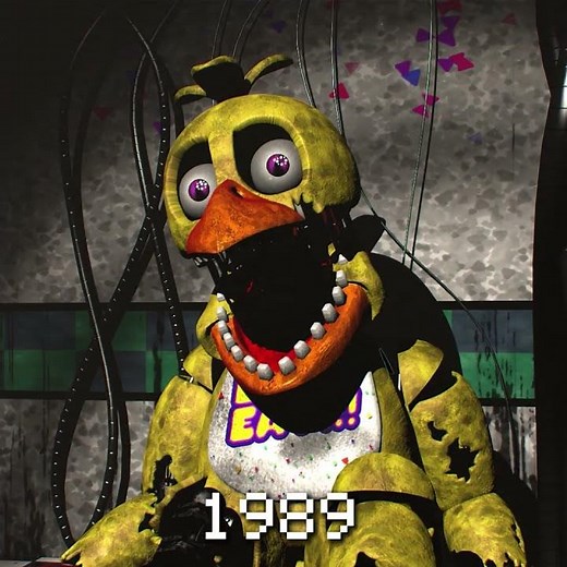 FNAF Withered Chica Animation over the years