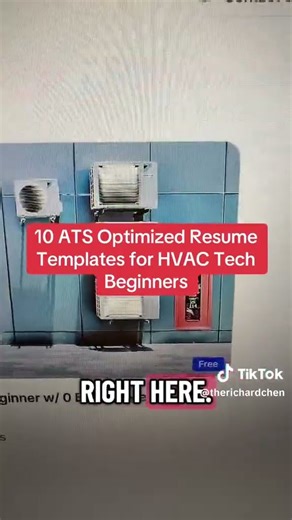 🔍 10 ATS Optimized Resume Templates for HVAC Tech Beginners 📄