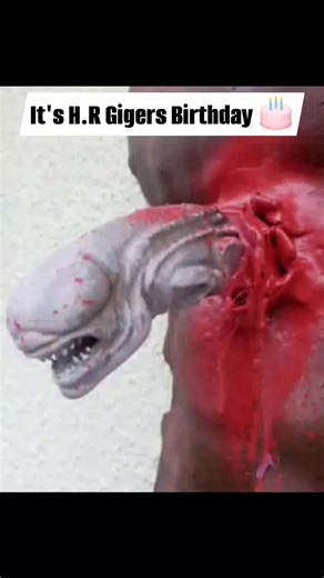 H. R. Giger was born on this day in 1940. He has been my favourite artist for a long time and a total inspiration to me My Alien Sculptures as a tribute #hrgiger # #hrgigerart #hrgigerartwork #alien #alienxenomorph #facehugger #chestburster | Revenge of the Lawn of the Dead