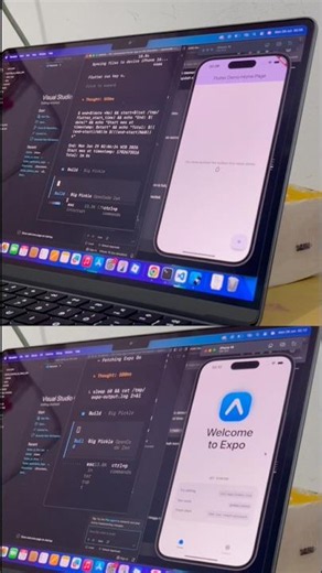 React Native vs Flutter , speed test Opencode + MacBook Air M4 #shorts #flutter #reactnative #coder