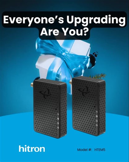 Hitron Technologies on Instagram: "Everyone’s upgrading their Internet this Christmas. HTEM5 MoCA Adapters turn your coax wiring into 2.5 Gigabit Ethernet. 🎮 Great for gaming, streaming & remote work 🔧 No new wires needed—uses coax ⚡ 2.5 Gbps speeds where WiFi struggles 📦 Plug-and-play http://us.hitrontech.com/products/consumers/htem5-moca-2-5-coax-to-ethernet-adapter #HitronAmericas #HitronHTEM5 #MultiGigabit #FastInternet #MoCAAdapter #Streaming #Gaming #Internet #Tech #EthernetOverCoax #Et