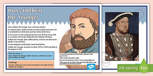 Hans Holbein the Younger Information Poster