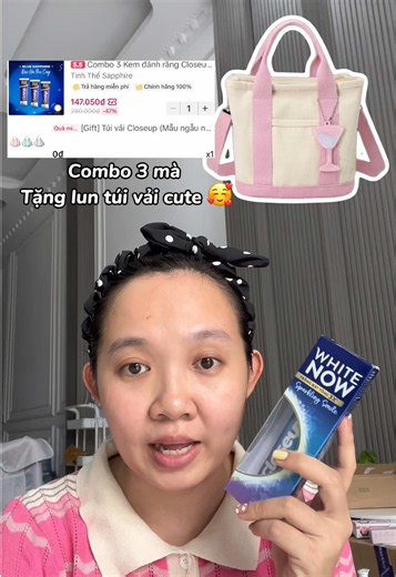 Trả lời @bn ui tặng túi xinhh… 3 tuýp cũng có 🎁 #M#MelivechallengeH#HợpTácCùngUnileverC#CloseupVNcloseupwhitenow #tiktokshop55