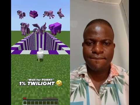 My little pony in Minecraft #minecraft #pony