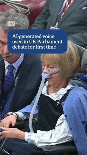 AI-generated voice used in UK Parliament debate for first time | ABC NEWS