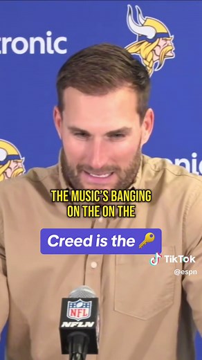 Want to win? Listen to #Creed 🎤 (via @Vikings) #nfl #kirkcousins #vikings