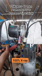 100% X ray GTAW SMAW Process Preheat 160⁰C #gtaw #smaw #tig #stick #pipe #preheat #welder #welding #job #offshore | Isnin Arc Welding