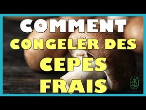 Comment congeler des cepes frais