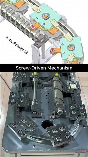 Screw-Driven Mechanism ⚙ #technology #engineering #machine