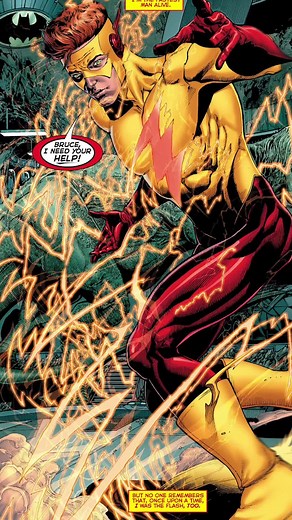 The Flash's Unique Creation of Kid Flash's Uniform