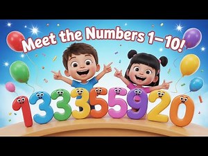 🔢 Meet the Numbers 1–10 🎉 Fun Counting Adventure for Kids | Learn Numbers with Animation.