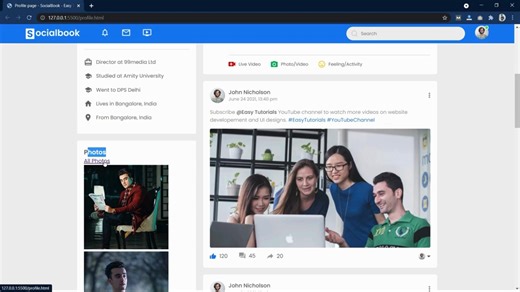 PART : 40 | POV: Watching a Facebook Clone Being Built 💻❤️ . . . . . . . #coding #programming #webdevelopment #webdev #frontend