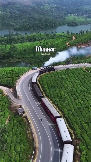 The natural beauty of Munar, Kerala and train spotting #travel#