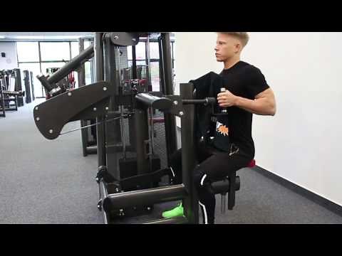Rowing machine - training the back muscles