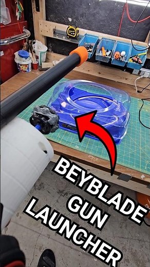 This 3D printed beyblade gun is INSANE #beyblade #3dprinting #shorts
