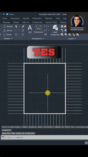 Amazing EXTRIM in AutoCAD | Clean Drawings in Seconds 👌 إزاي تقص كل الخطوط الزايدة بأمر EXTRIM في الأوتوكاد؟ #autocad #architecture #autocad2d #cad #autocaddrawing | Mohamed ElBastawisy