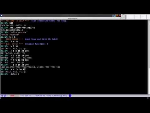 Elisp Tutorial - Part 1 Intro