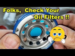 Defective Oil Filter Threads Coming Apart, Check Your Oil Filters Before Instalation