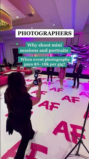 Event photography is one of the fastest ways to build a profitable, predictable photo business. 👀