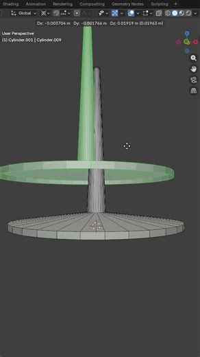 Inception Spinning Totem – 3D Modeled in Blender