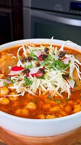 901K views · 12K reactions | Red Pork Pozole Rojo de Puerco. Full recipe later today! #easyrecipes #facilyrapido #pozole #pozolerojo | Lov.kari | Facebook