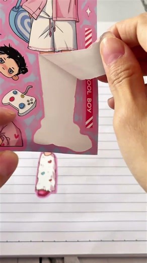 Anime Handmade Stickers #anime #art #drawing #puzzle #diy #naruto #asmr #paper #sprunki #shorts