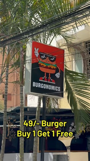 552K views · 2.5K reactions | 49/- Rs Burger  Buy 1 Get 1 burger  Free‼️ ‼️Burgers starting at just 49/- very economical and pocket friendly ‼️Buy 1 Get 1 free free Offer ends soon  Address: SVR Nilyam Plot no 57, Survey no 76, Opposite IOB Hi-tech City branch, Arunodaya colony, Madhapur Hyderabad Telangana - 500081 | Foodieraaja | Facebook