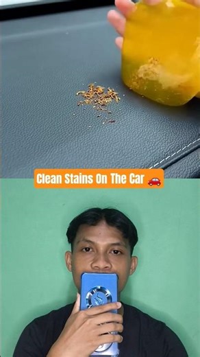Slime to clean stains in the car ‼️🚗