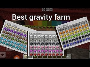This is the best block gravity farm in 1.21 for minecraft bedrock