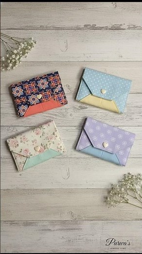 Easy Card Holder Wallet Sewing Tutorial | Mini Wallet & Coin Purse DIY | A Wallet with Two Pockets