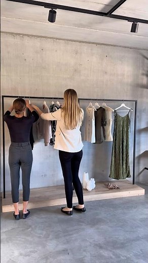 Boutique interior design idea with racks and cubes #visualmerchandising #retaildesign