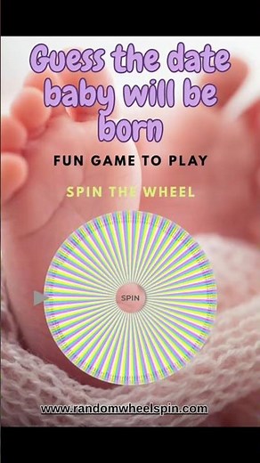 GUESS the BABY'S BIRTH DATE Wheel 👶🎡