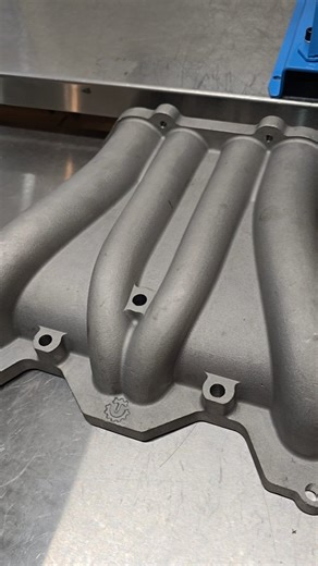Our new #fc3s sideport #investmentcast lower intake manifolds! These are equal length, 2 additional injector port, tapered runner design, o-ring UIM flange ( s6 FD or our UIM ) , not only will these make your engine more reliable, but increase mid and top end power with zero loss of response or low end. 8an orb secondary fuel rail included. Semi pport units also available ( 200 units back in stock shortly) #turblown #rx7 | Turblown Engineering
