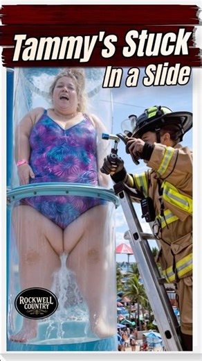Tammy’s Stuck In A Slide Again #funny #comedyshorts