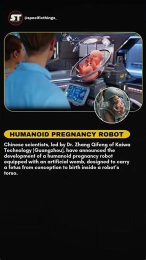 Birth by Machine: China’s Humanoid ‘Pregnancy Robot’ Sparks Ethical Storm . #shortsfeed #factshorts