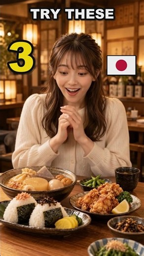 Coming to Japan? Try These 3 Foods 🇯🇵🍙 #shorts