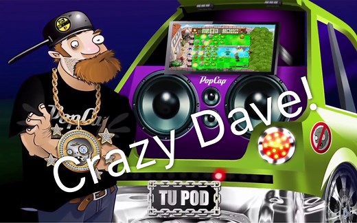 戴夫语你听的懂吗？歪比巴卜自带翻译字幕版疯狂戴夫之歌 Wabby Wabbo by Cray-Z -Plants vs. Zombies Hip Hop