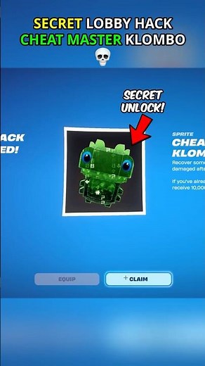 Secret Cheat Master Klombo Lobby Hack Code 💀 #fortnite #fortniteglitch #relishh
