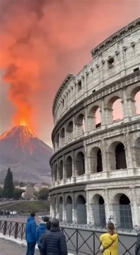 Colosseum Destroyed by Volcanic Eruption – Epic Phone Sim! 🌋