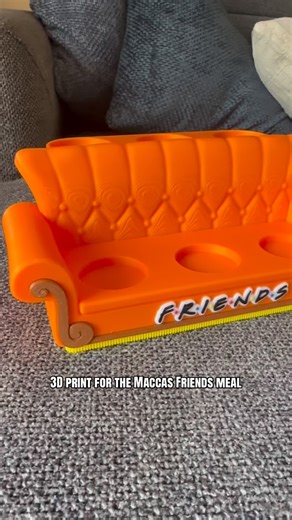 HH Designs on Instagram: "This print HAS to be one of the best we’ve done!! 3D Friends chair printed specifically for the Maccas friends meal characters!"