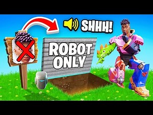 I Went UNDERCOVER in a ROBOT ONLY Tournament! (Fortnite)