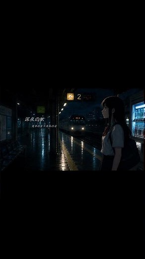 夜の駅に癒される。｜電車の音・改札の音 #睡眠用BGM #環境音 #電車の音 #夜の駅 #作業用BGM #癒し