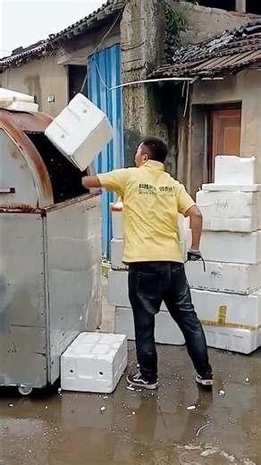 cool machine for styrofoam recycling #shorts