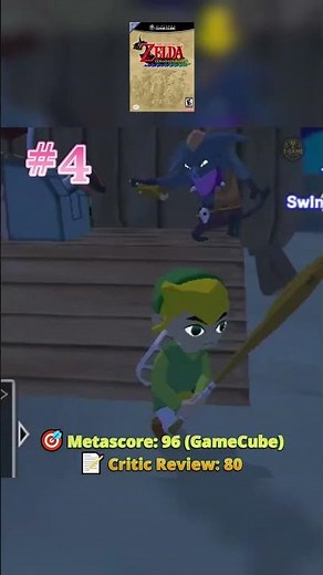 Top 5 Games The Legends of Zelda rank by Metacritic #tgame #nintendo #bestswitchgames