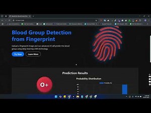 Predict Blood Group from Fingerprint Using AI | CNN Deep Learning Project Final Year Python Project