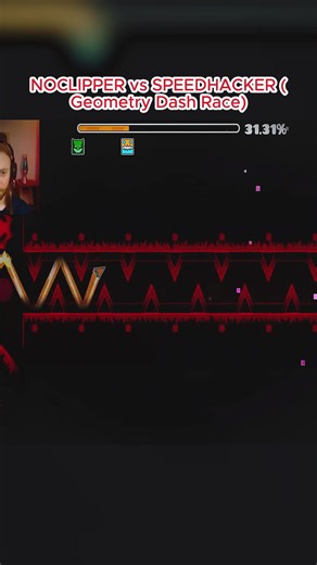 NOCLIPPER vs SPEEDHACKER (Geometry Dash Race)-10