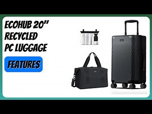 REVIEW (2026): ECOHUB 20" Recycled PC Luggage. Features