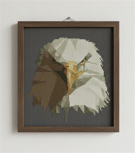 Condor Eagle Cross Stitch Pattern – Digital PDF. Colors - 20 DMC, Stitches - 100х100 - Etsy