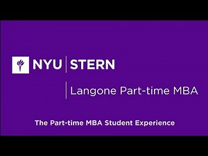 Langone Part-time MBA: The Student Experience