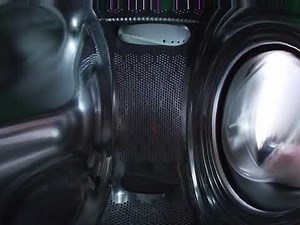 Zanussi Lindo 100 washing machine on spin at 1400rpm on GoPro Hero7